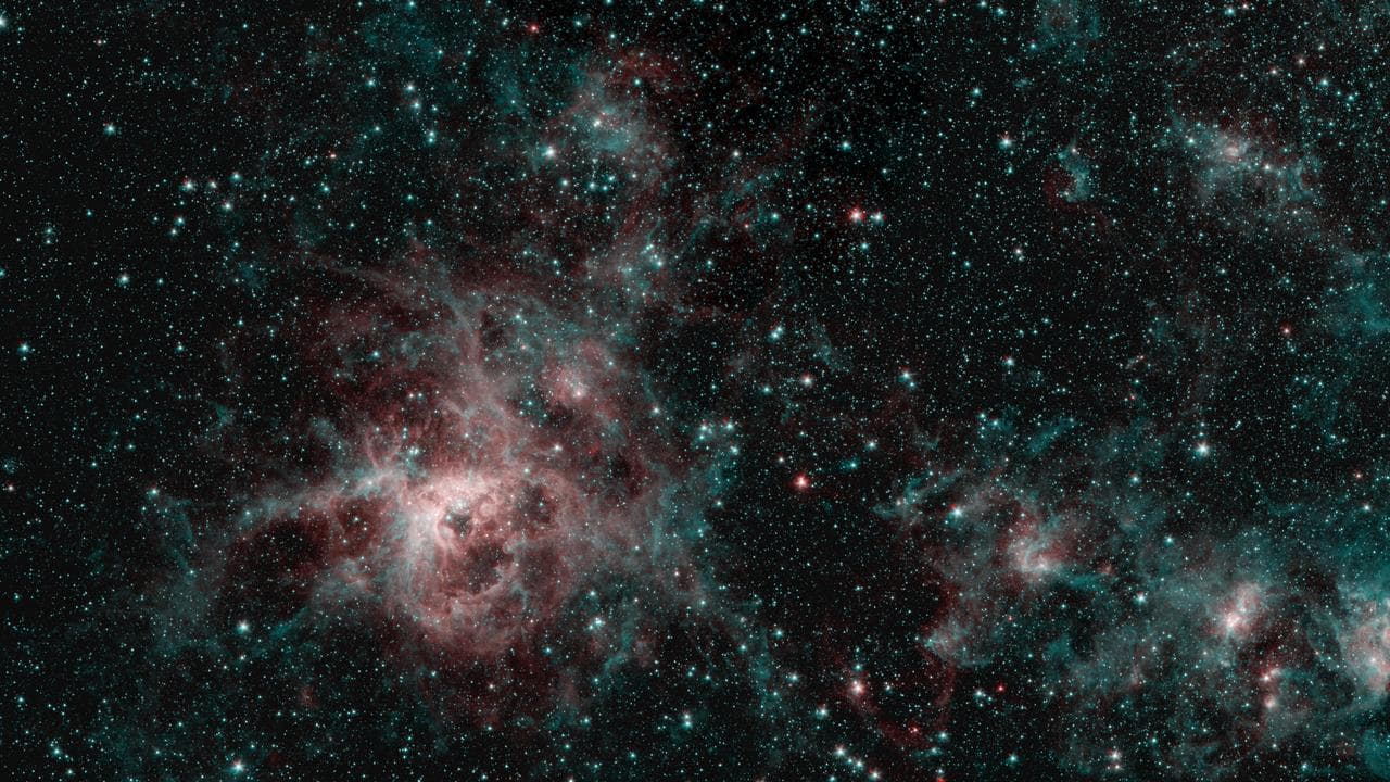 Tarantula Nebula Spitzer 2-Color Image
