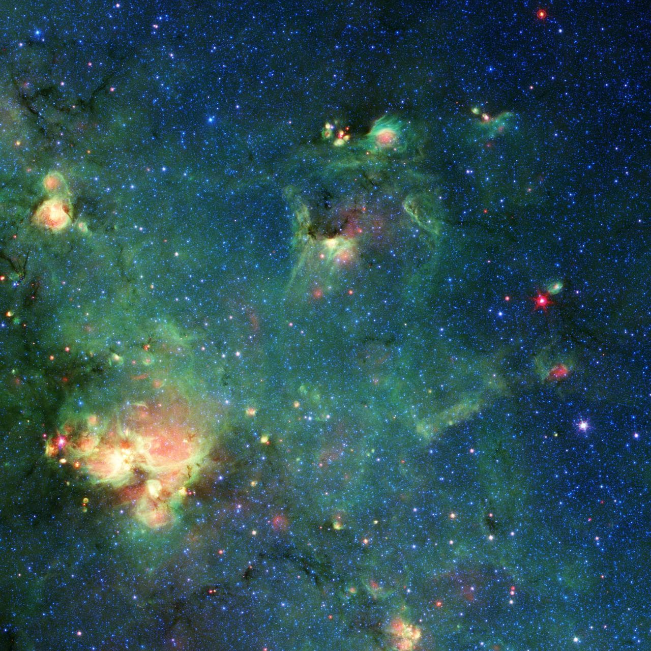 Godzilla Nebula Imaged by Spitzer